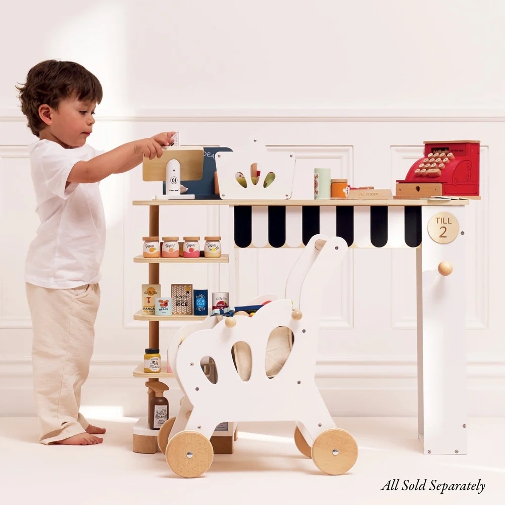 Le Toy Van - Wooden Shop Till: Cash Register and Money - 11pcs - Image 6