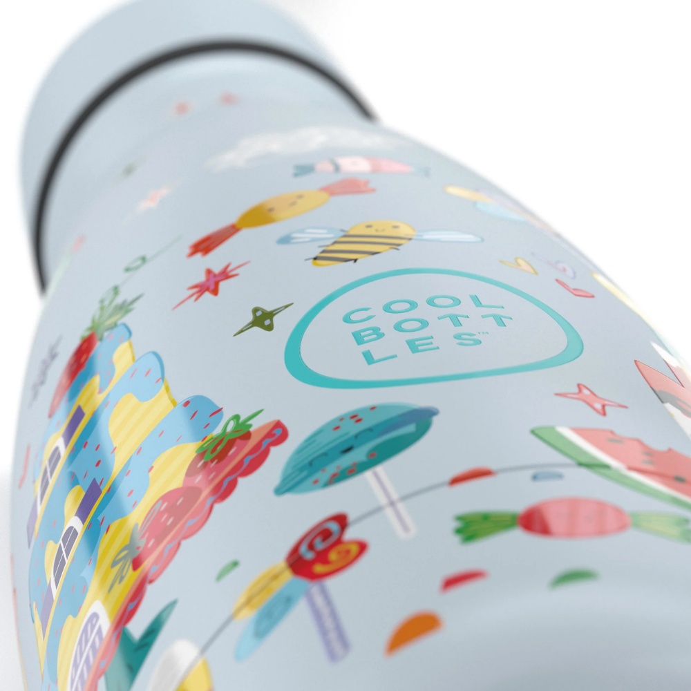 Cool Bottles - Kids Triple-Insulated Water Bottle - Candy Land 350ml - Image 4