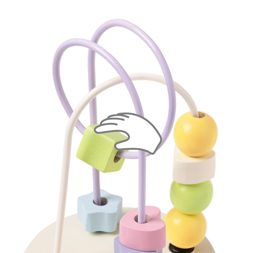 Classic World - Mara Baby Play Set with Bead Maze, Rattle and Lacing Beads - 3 Pieces - Image 7