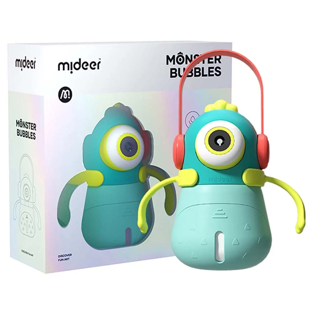 Mideer - Monster Bubbles: Interactive Bubble Machine with Lights and Music - Blue - Image 4