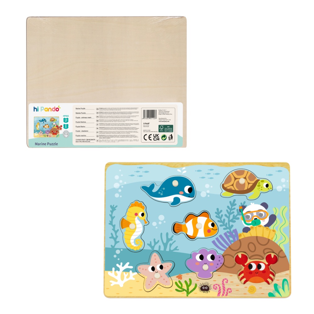 hi Pando - Ocean Themed Animal Puzzle - 8pcs - Image 6