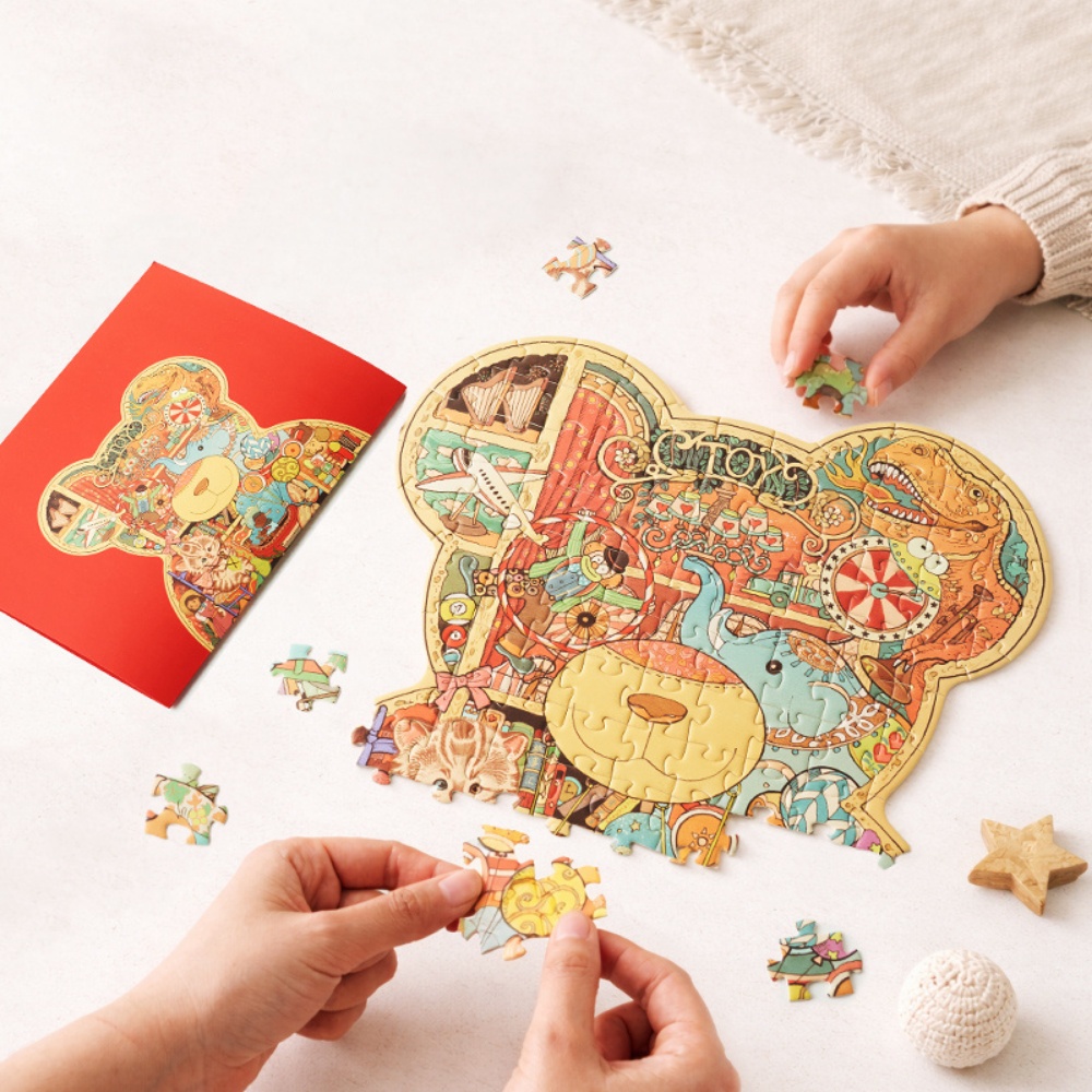 Mideer - Artist Puzzle: Bears Home - 226 Piece Shaped Jigsaw for Kids - Image 3