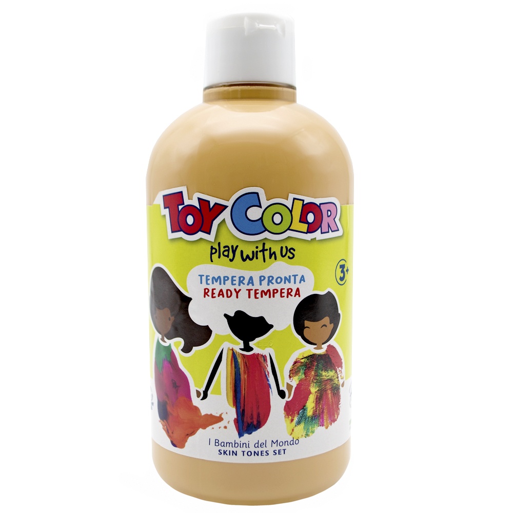 Toy Color - Superwashable Ready-Mix Tempera Paint for Kids - Skin Tone Shades - Bulk Pack 6 x 500ml - Image 5