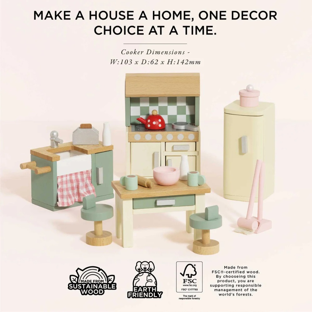 Le Toy Van - Dolls House Furniture: Kitchen - 20pcs - Image 4