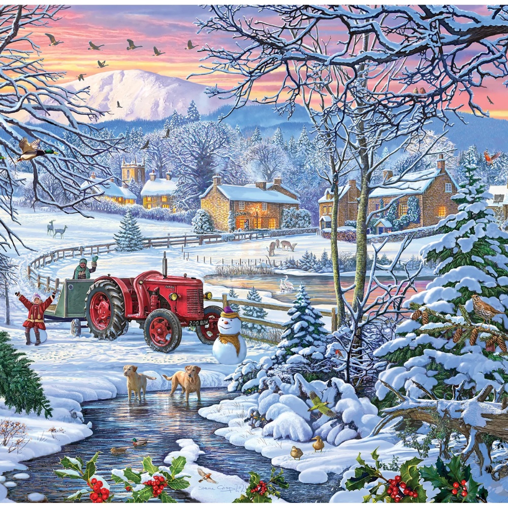 Gibsons - Bringing Home the Tree - 1000 Piece Jigsaw Puzzle - Image 4