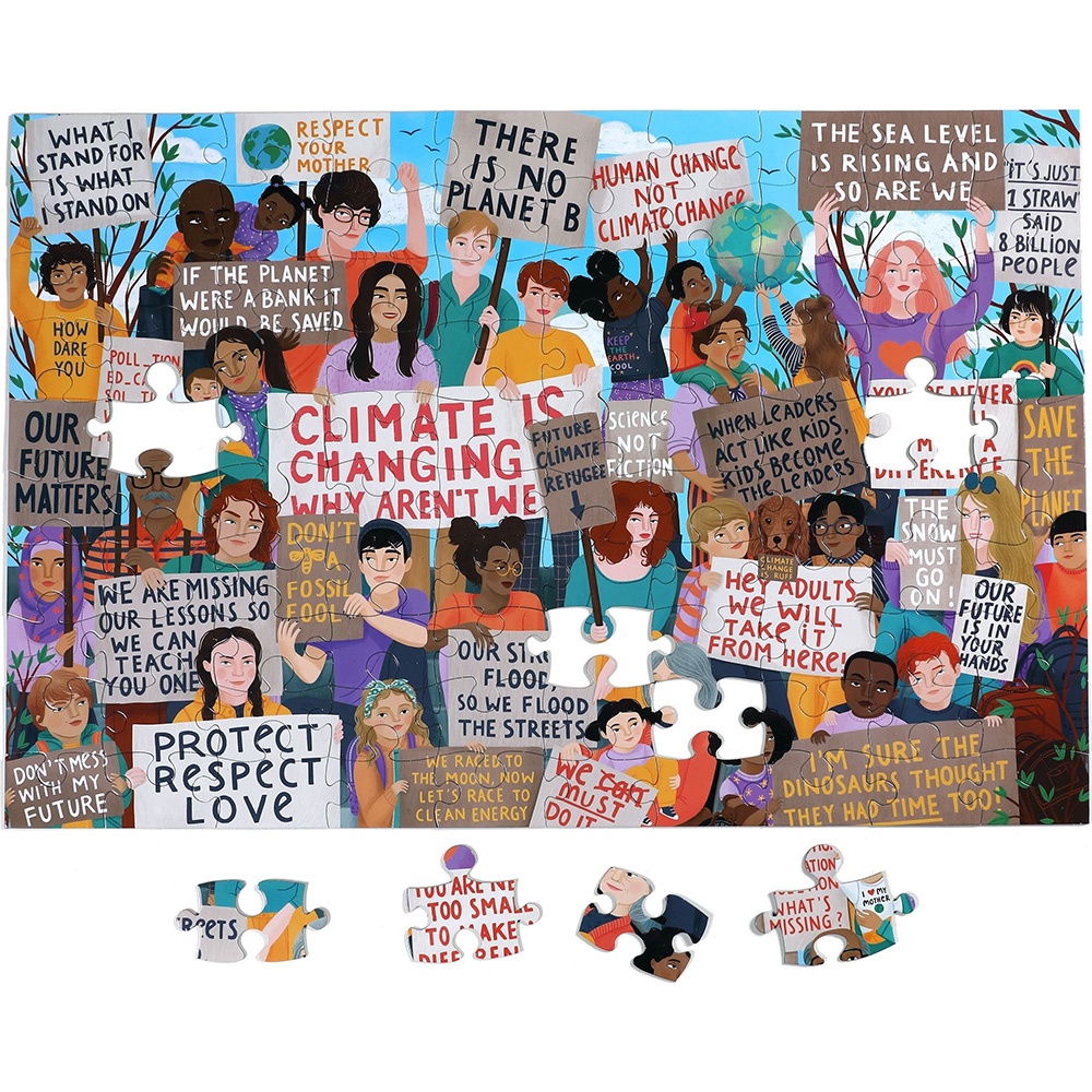 eeBoo - Climate March - 100 Piece Jigsaw Puzzle for Kids -** - Image 3