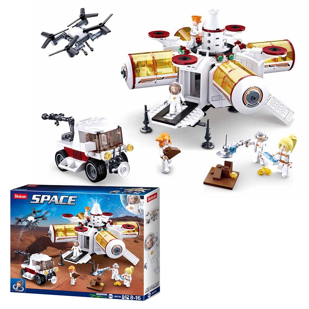 Sluban Building Set: Space - Space Base - 642pcs - Image 3