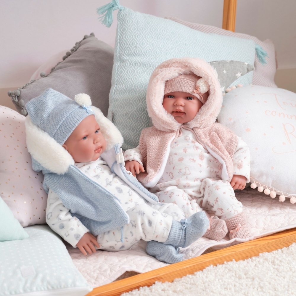 Llorens - Newborn Baby Boy Doll with Crying Mechanism & Clothing: Tino - 44cm - Image 2