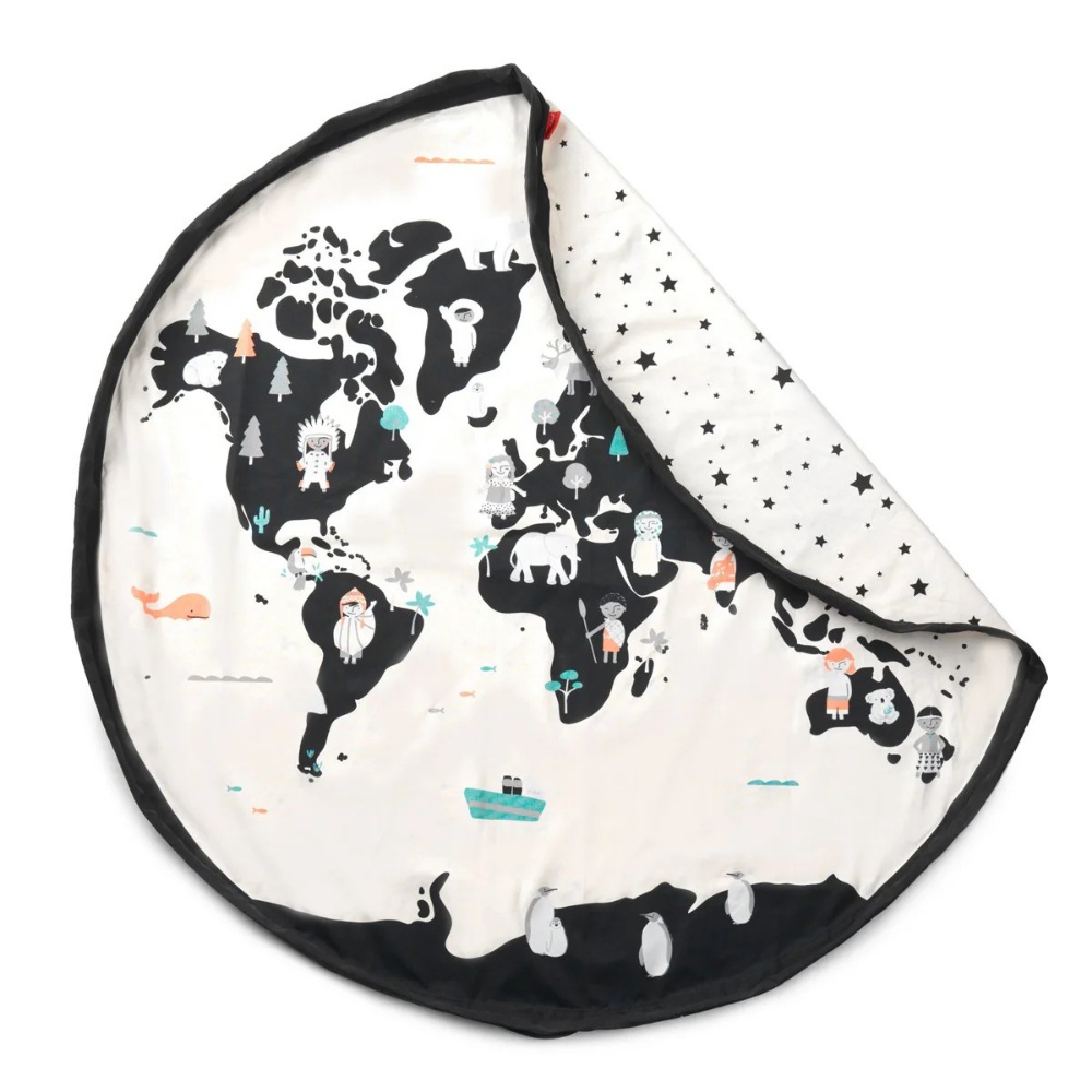 Play&Go - 3-in-1 Playmat & Toy Bag - Worldmap Colour - Image 7