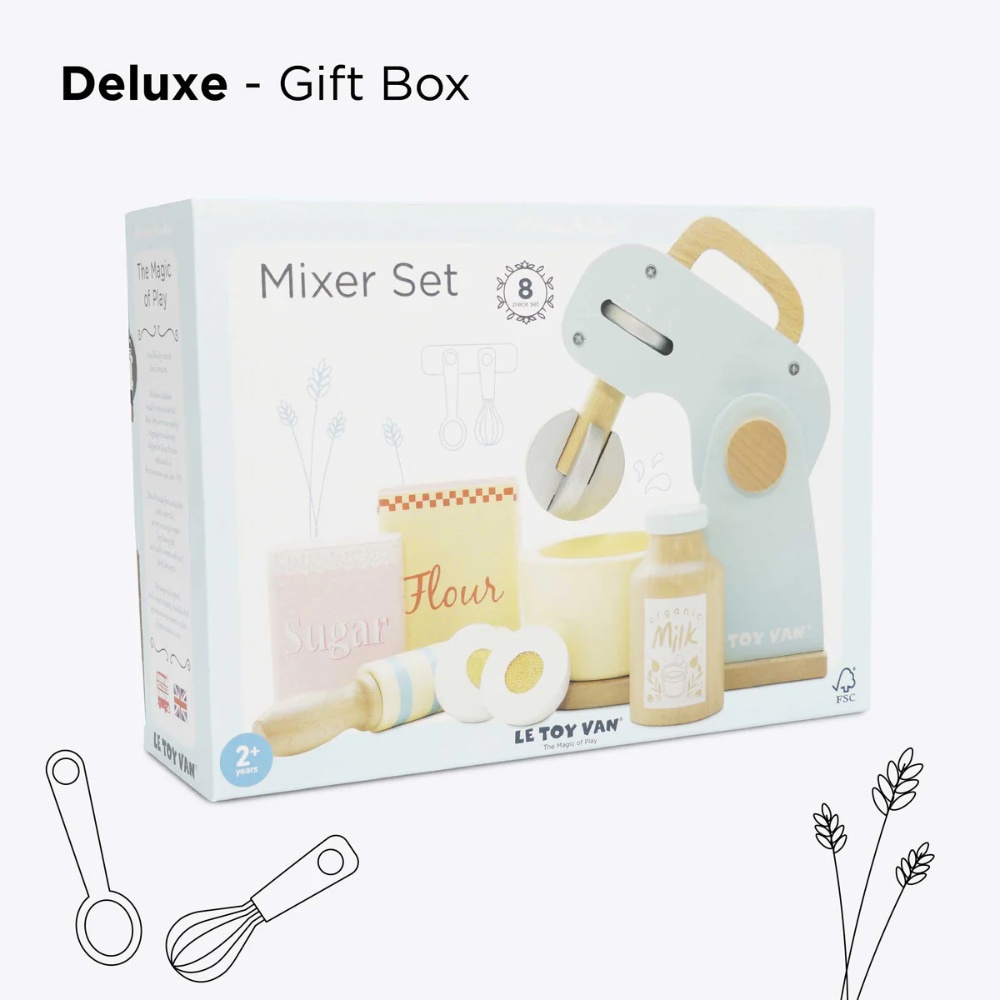 Le Toy Van - Wooden Bakers Mixer Set - 8pcs - Image 9