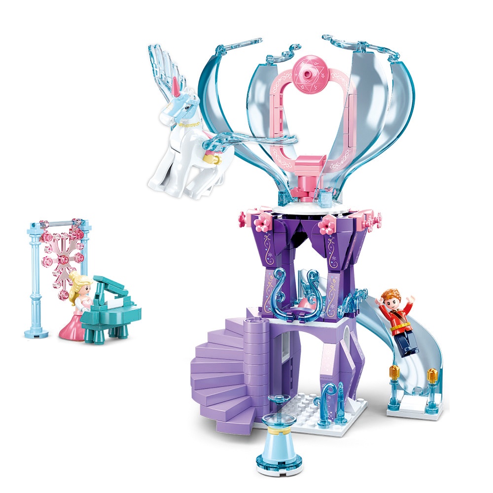 Sluban Building Set: Fairy Tales of Winter - Forest Magic Tower - 247pcs - Image 2