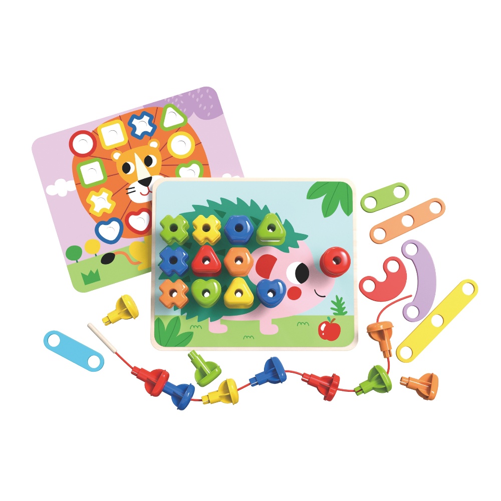 TookyToy - Stacking Pegs & Threading Activity Set - Image 3