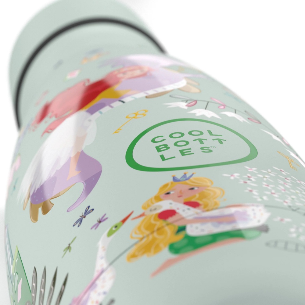 Cool Bottles - Kids Triple-Insulated Water Bottle - Princess Kingdom 350ml - Image 4