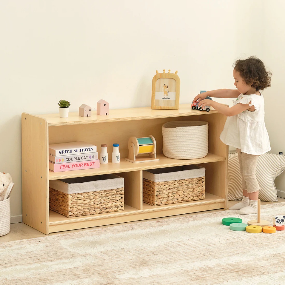TookyToy - Wooden Shelf and Toy Storage for Kids Room: Plywood 60x114cm - Image 8
