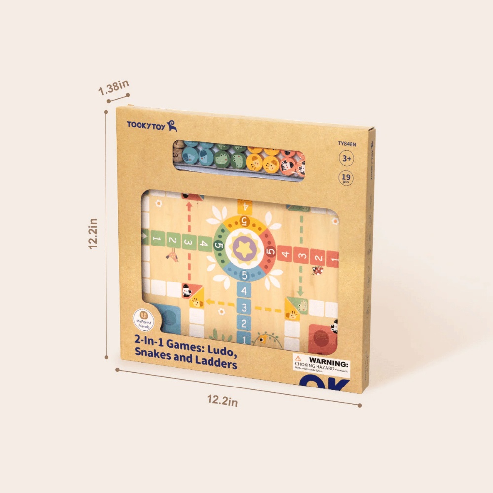 TookyToy - 2-in-1 Games - Ludo and Snakes & Ladders - Image 8