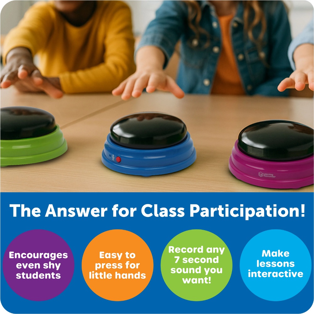 Learning Resources - Recordable Answer Buzzers (Set of 4) - Image 5