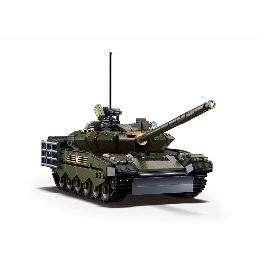 Sluban Building Set: Model Bricks - 1/35 T-80BVMs Main Battle Tank - 798pcs - Image 3