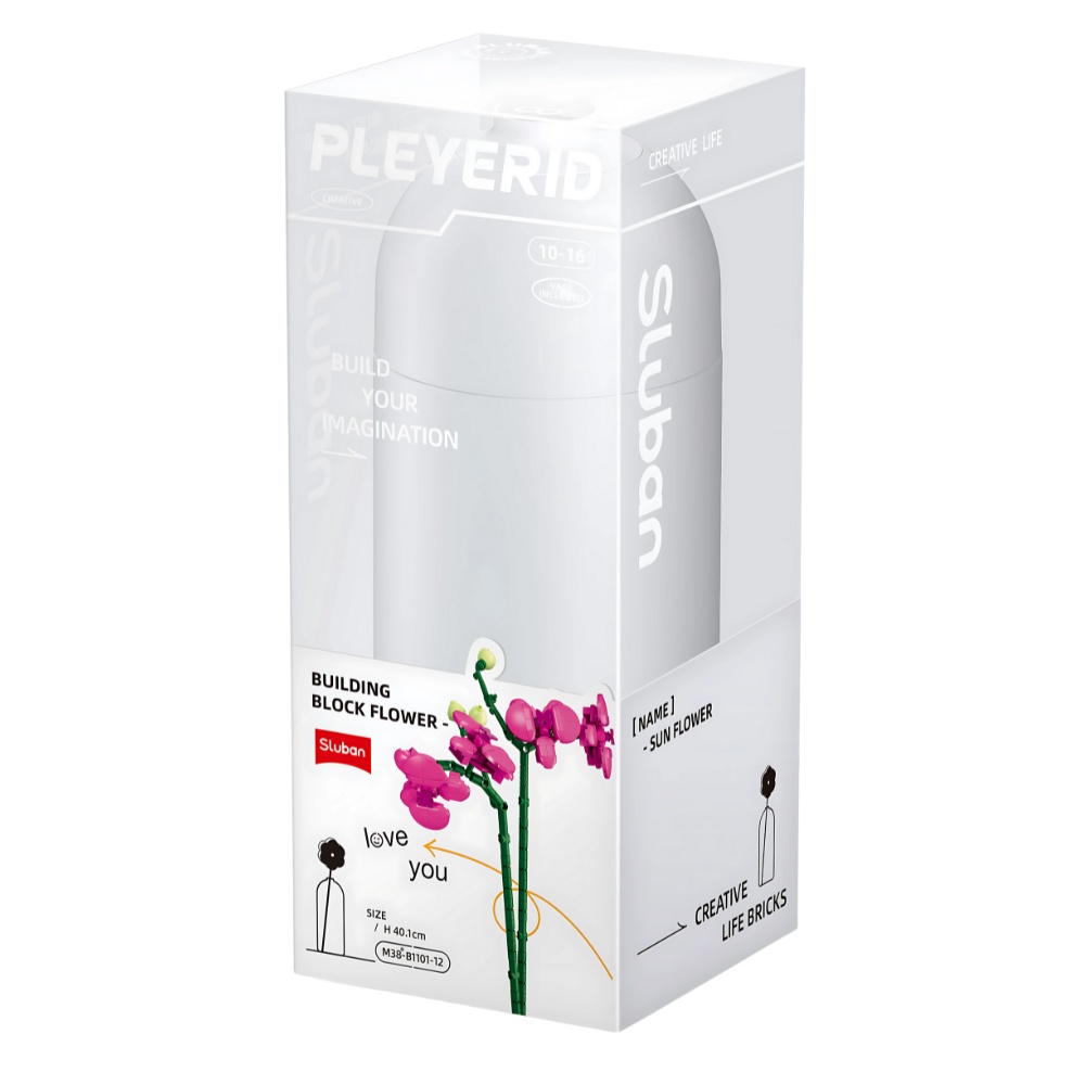 Sluban Building Set: Pleyerid - Flowers - Orchid - 261 Pieces - Image 5