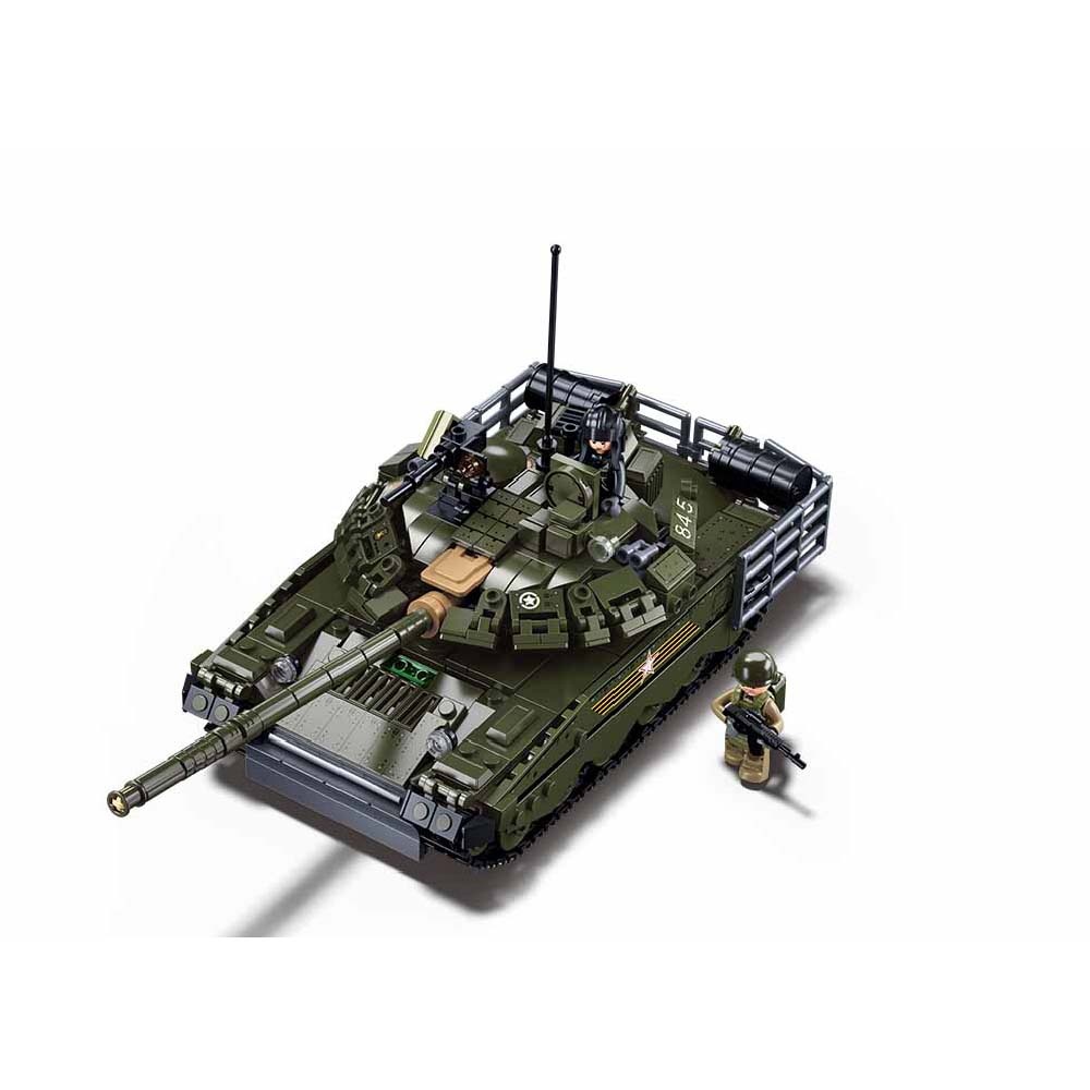 Sluban Building Set: Model Bricks - 1/35 T-80BVMs Main Battle Tank - 798pcs - Image 5