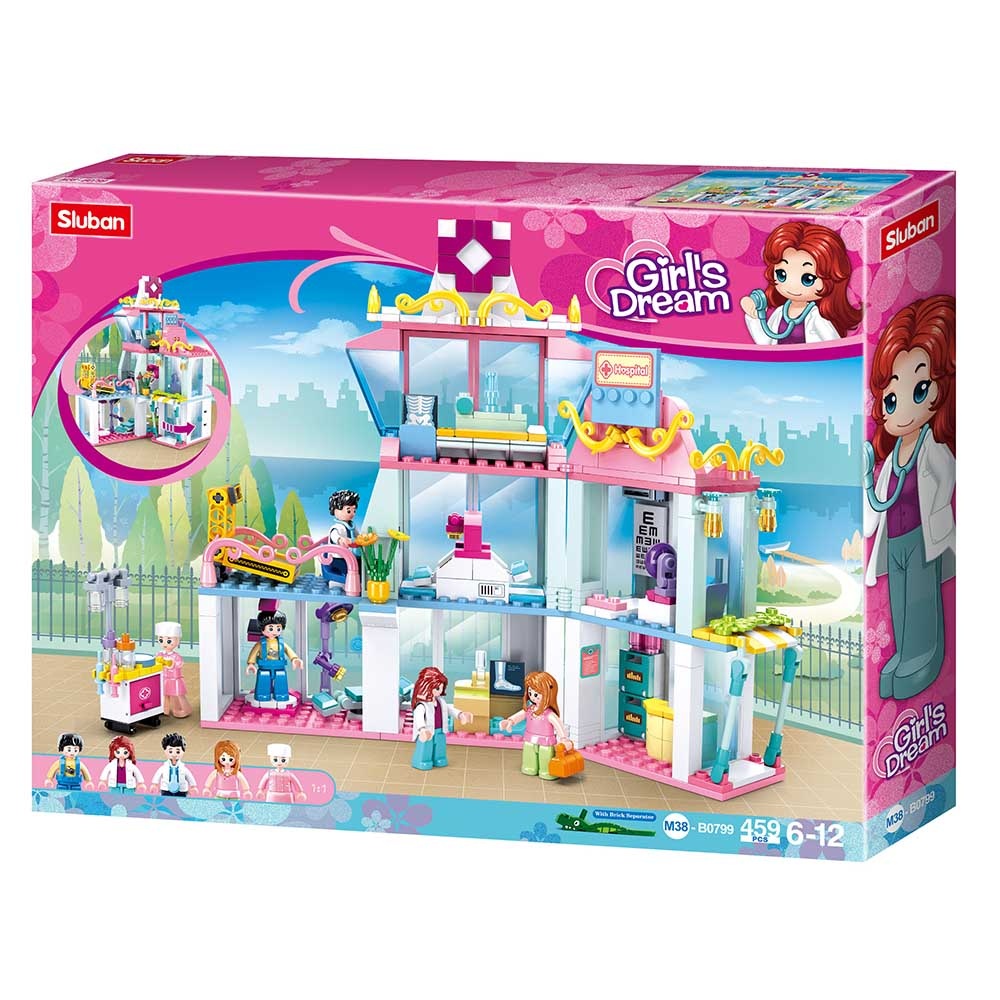 Sluban Building Set: Girls Dream - Hospital - 459pcs