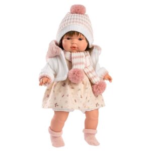 Llorens - Baby Girl Doll with Crying Mechanism & Clothing: Lola - 38cm