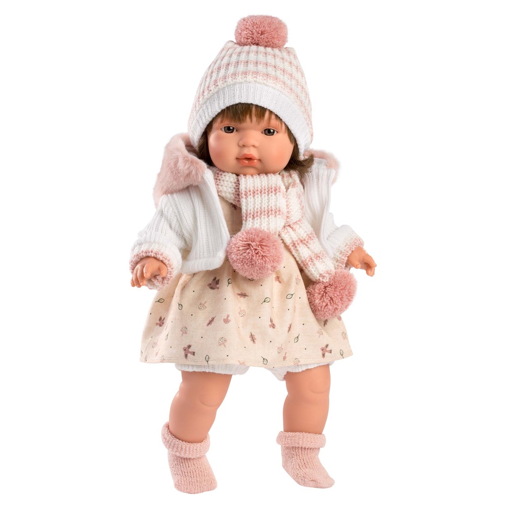 Llorens - Baby Girl Doll with Crying Mechanism & Clothing: Lola - 38cm