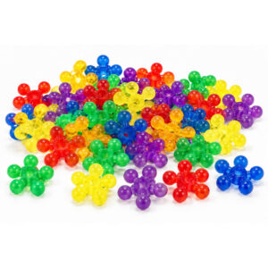 Greenbean - Translucent Snowflake Building Blocks for Sensory Light Play - 360pcs