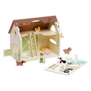 Classic World - Pretend & Play - Vintage Farm Dollhouse