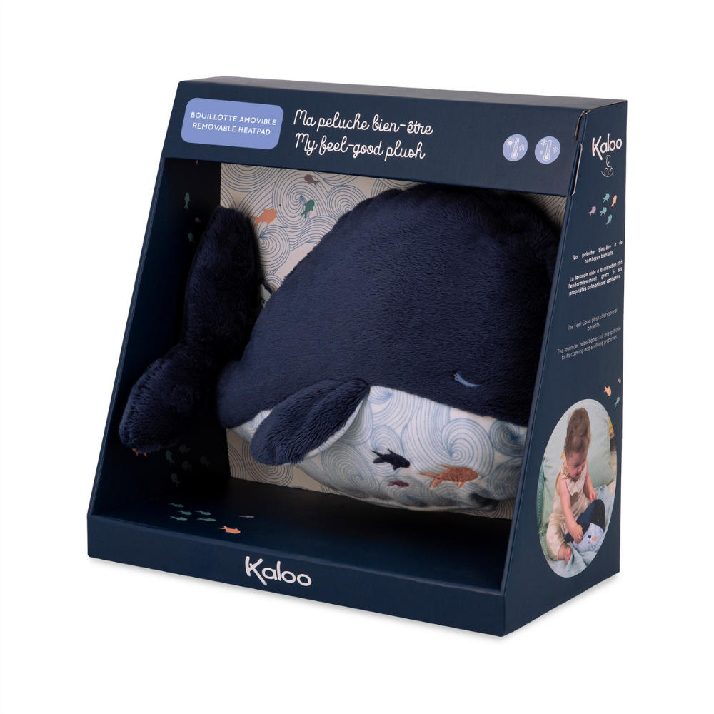 Kaloo - Wellness Soft Toy with Hot & Cold Pack - Whale - 17cm - Image 6