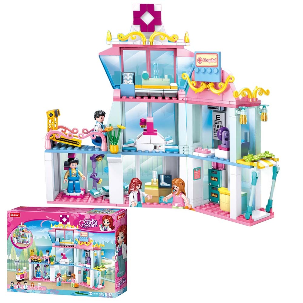 Sluban Building Set: Girls Dream - Hospital - 459pcs - Image 3
