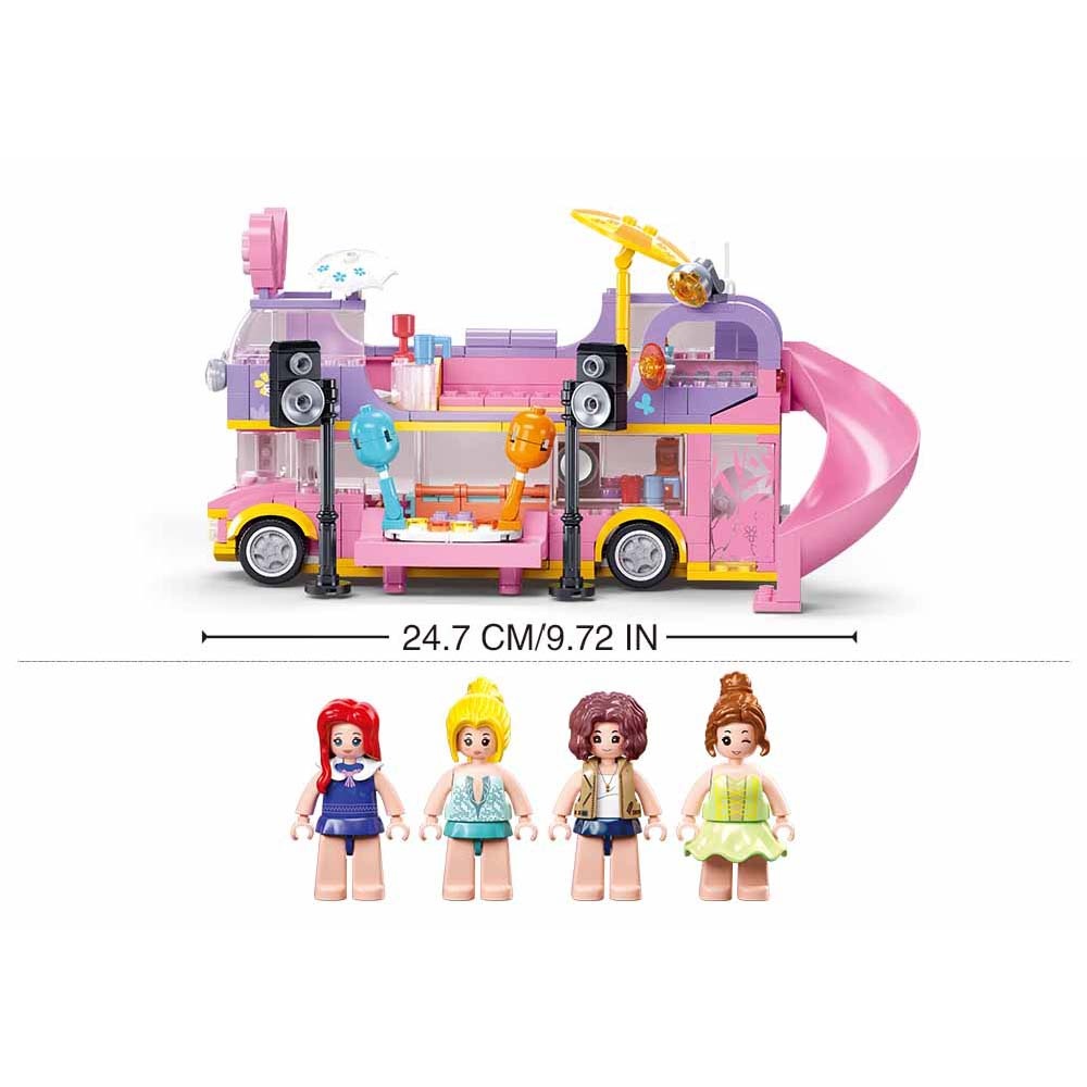 Sluban Building Set: Girls Dream - Music RV - 412pcs - Image 4