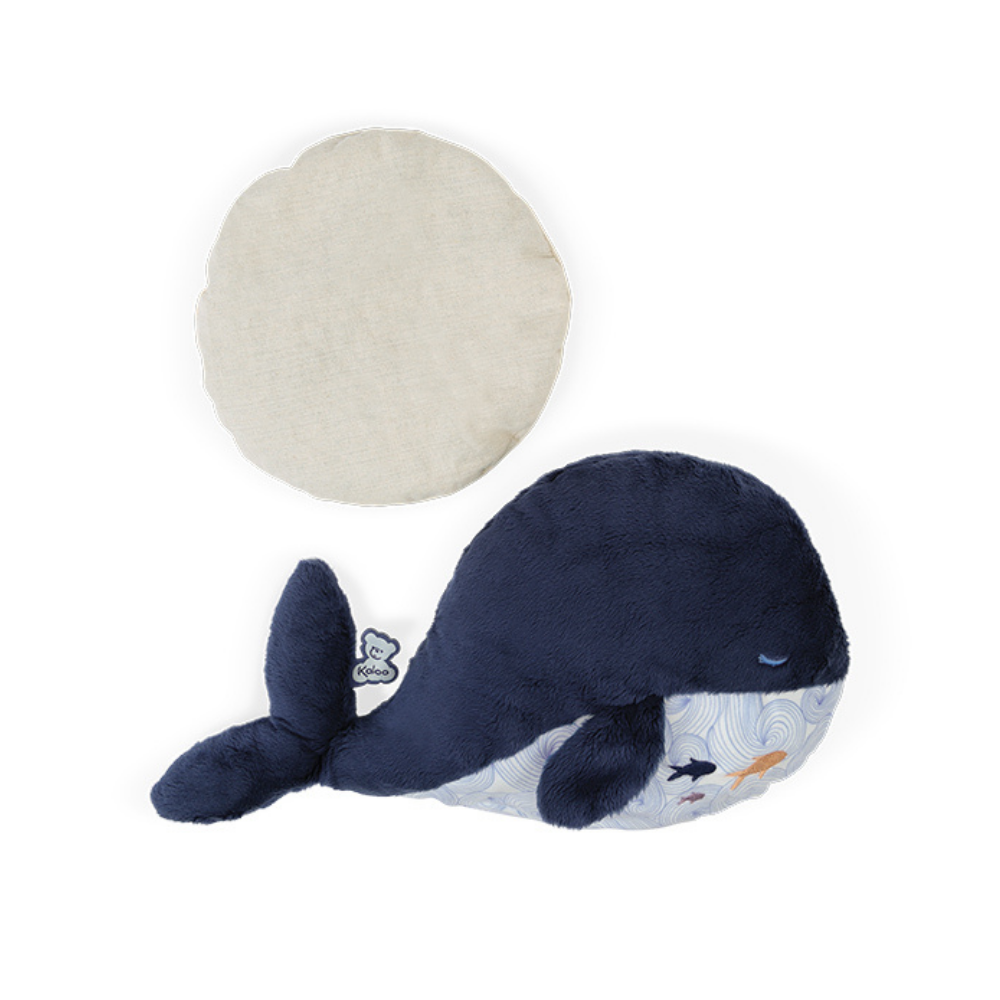 Kaloo - Wellness Soft Toy with Hot & Cold Pack - Whale - 17cm - Image 4