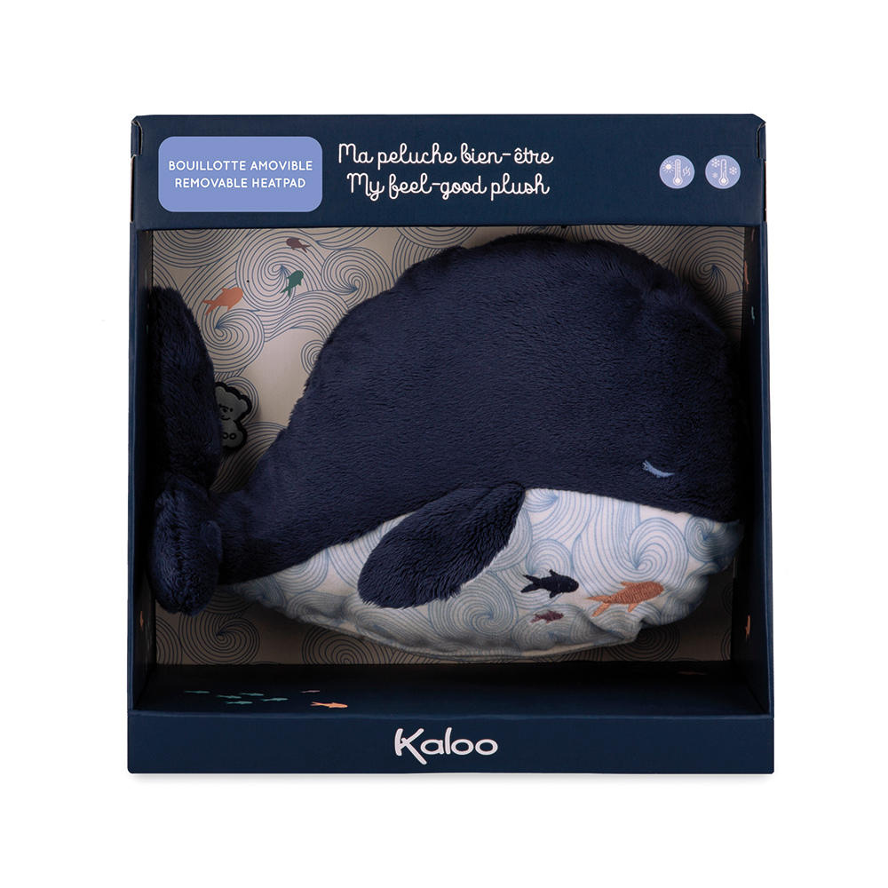 Kaloo - Wellness Soft Toy with Hot & Cold Pack - Whale - 17cm - Image 7