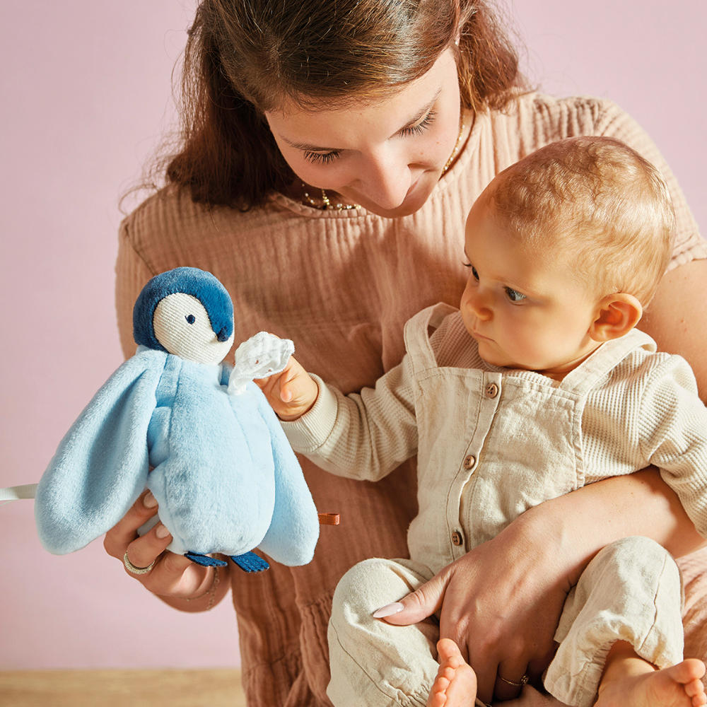 Kaloo - Blue Penguin Kissing Plush Toy - Image 2