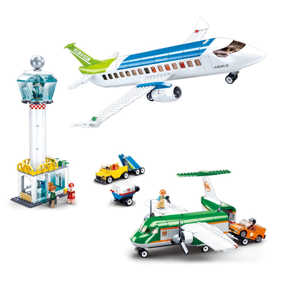 Sluban Building Set: Aviation - Airport - 731pcs - Image 2