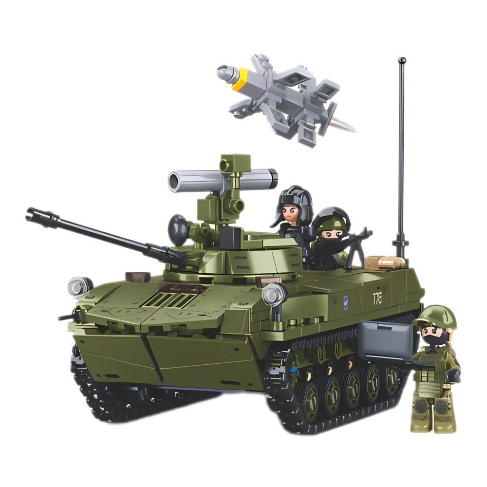Sluban Building Set: Model Bricks - BMD-2S 2-in-1 Tank - 530 Pieces - Image 5