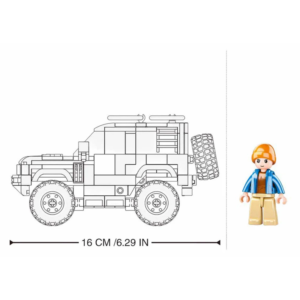 Sluban Building Set: Model Bricks - ORV SUV - 317pcs - Image 5