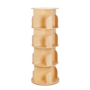 TookyToy - Rotating Bookshelf, Standing Bookcase for Kids Room