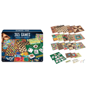 Ambassador - 365 Classic Games in Tin - Chess, Backgammon, Ludo and More