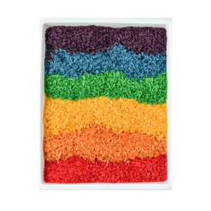 Greenbean - Rainbow Rice Sensory Play Filler - Fine Motor Learning - 600g
