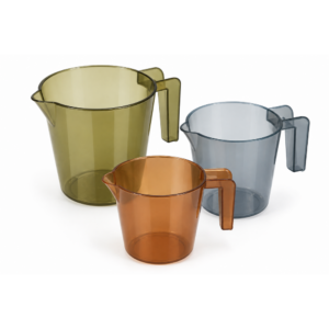 Greenbean - Earth-Tone Translucent Jugs - Sensory Water Play - 3pcs