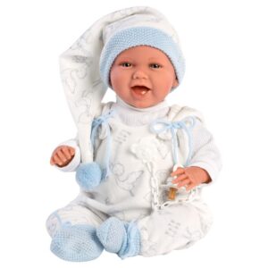 Llorens - Baby Boy Doll with Baby Swing, Clothing & Accessories: Mimo - 42cm