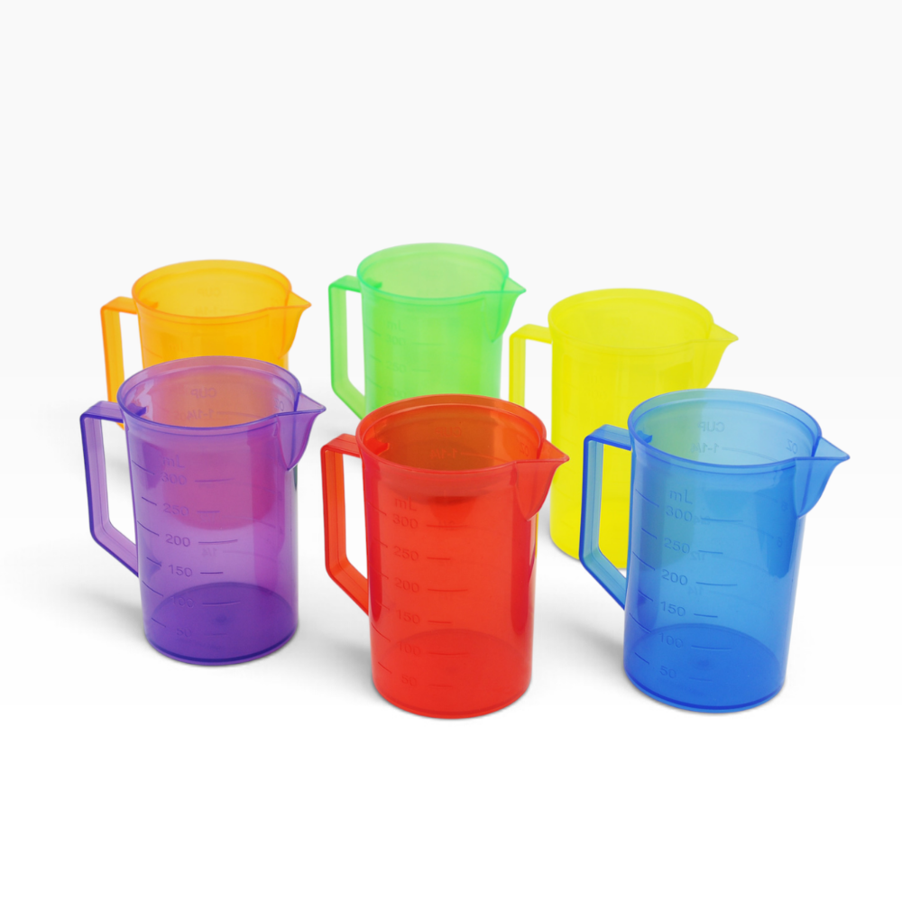 Greenbean - Translucent Measuring Pitchers - Sensory Water Play - Set of 6