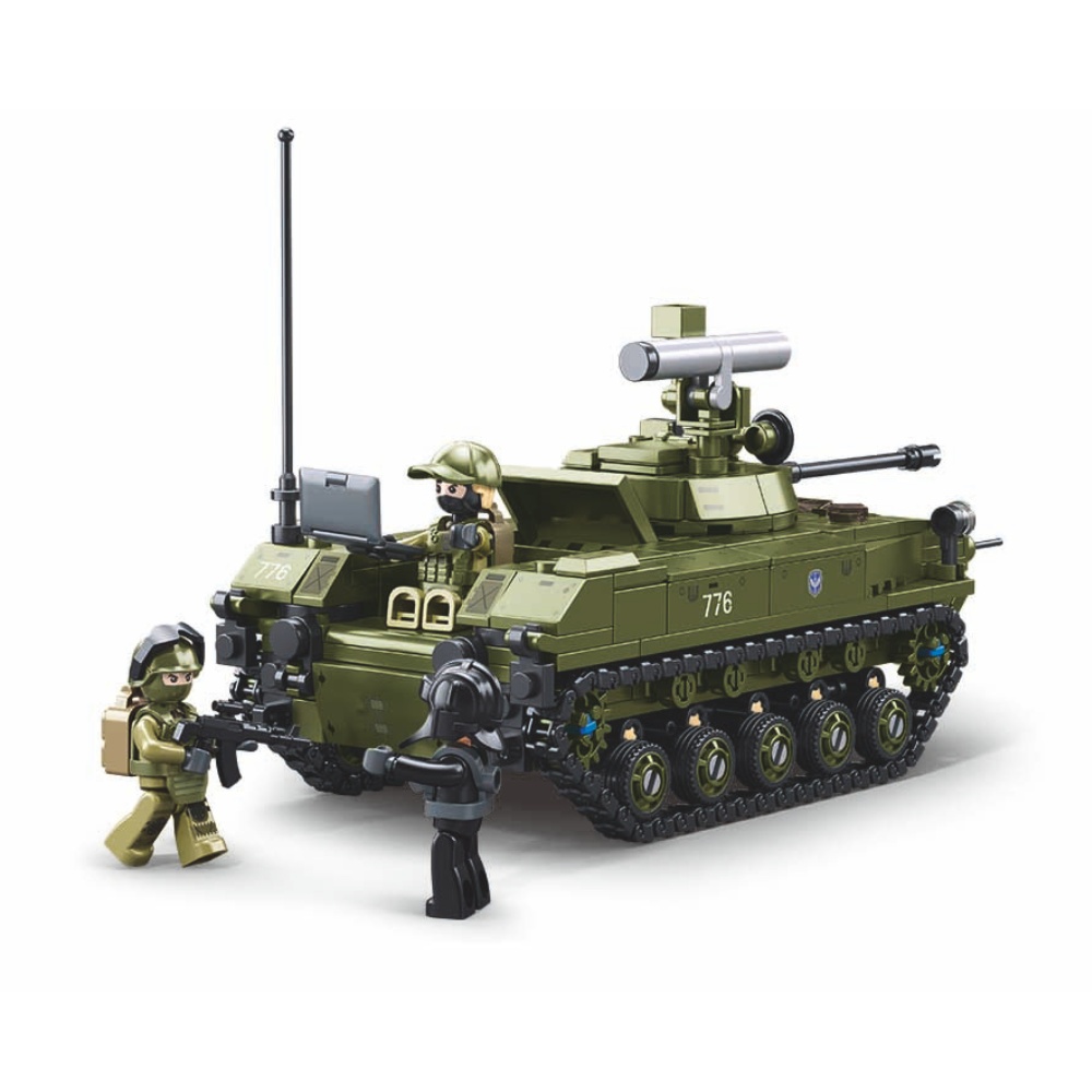 Sluban Building Set: Model Bricks - BMD-2S 2-in-1 Tank - 530 Pieces - Image 2