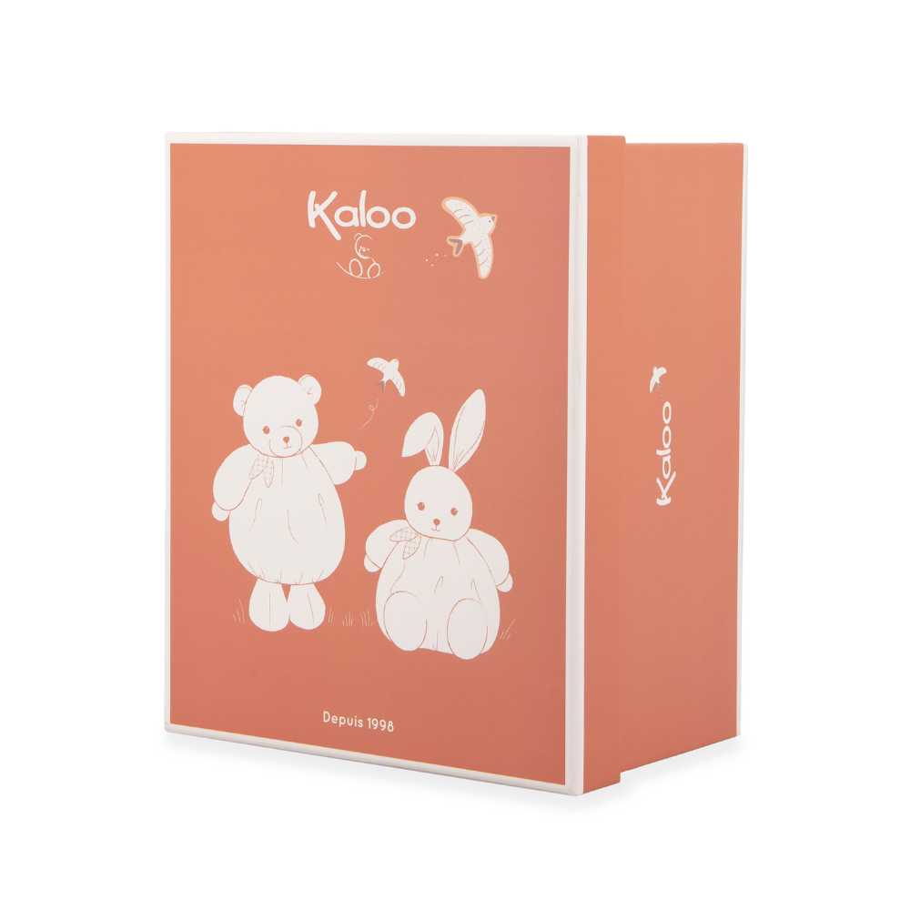 Kaloo - Soft Toy - Burgundy Rabbit Patapouf - 17cm - Image 5