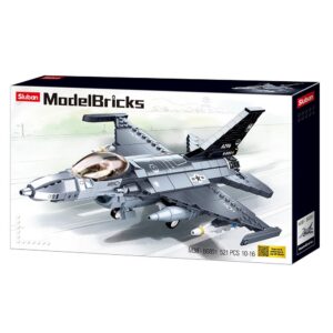 Sluban Building Set: Model Bricks - F-16C Falcon Fighter - 521pcs