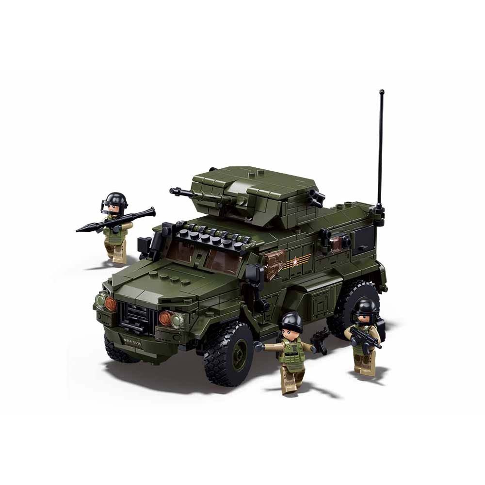 Sluban Building Set: Model Bricks - Typhoon VDVs Assault Armored Vehicle - 519pcs - Image 3