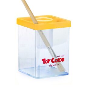 Toy Color - Dual Paint Brush Holder & Cleaning Pot - With Inner Water Container