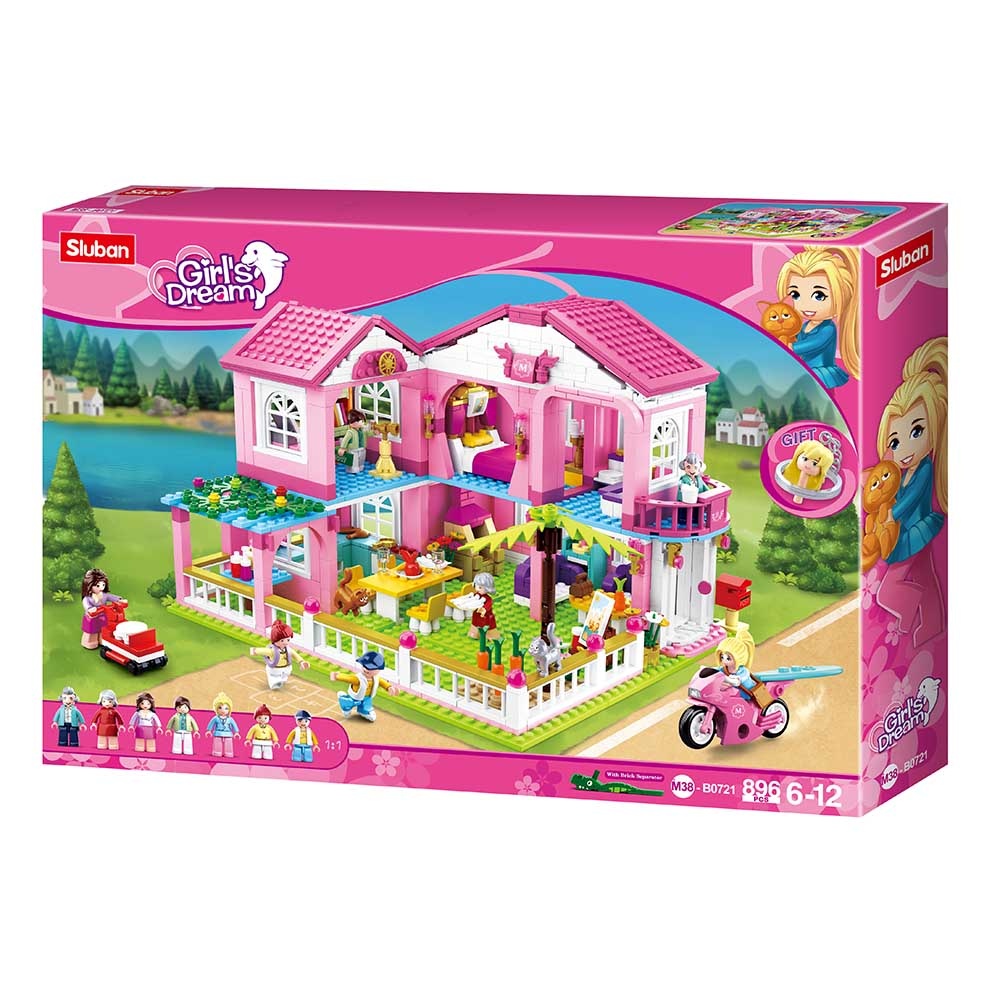 Sluban Building Set: Girls Dream - Villa - 896pcs