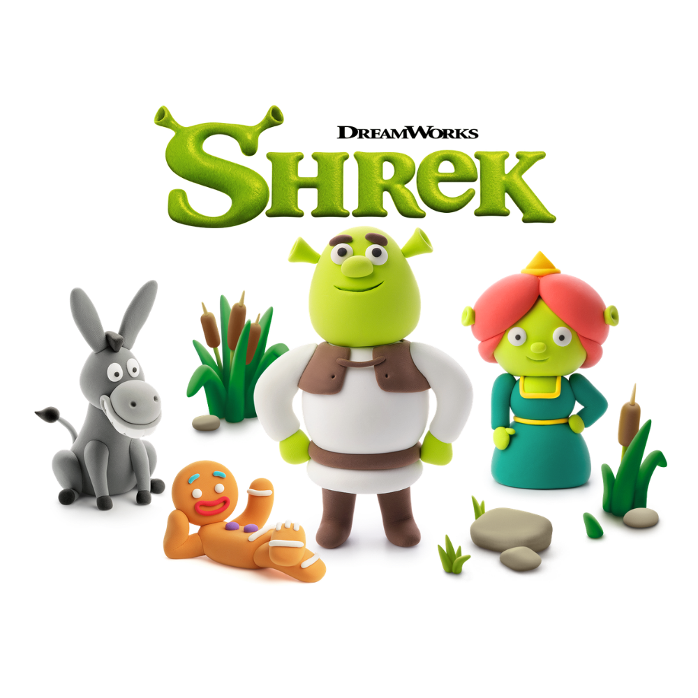 Hey Clay - Modelling Air-Dry Clay with Fun Interactive App - Fiona, Series Shrek, 5 cans - Image 3
